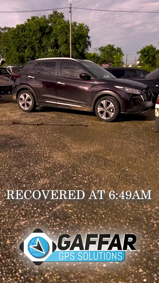 The recovered vehicle at 6:49 AM